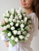 51 тюльпан голландский в ленту №1568