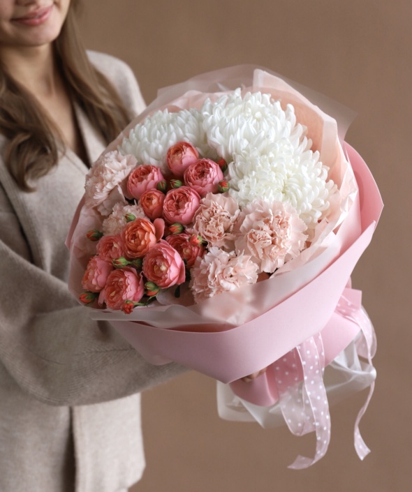 Букет нежный сборный №1544