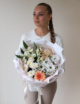 Букет в белом оформлении №1946 Букет в белом оформлении №1946