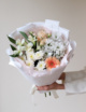 Букет в белом оформлении №1946 Букет в белом оформлении №1946