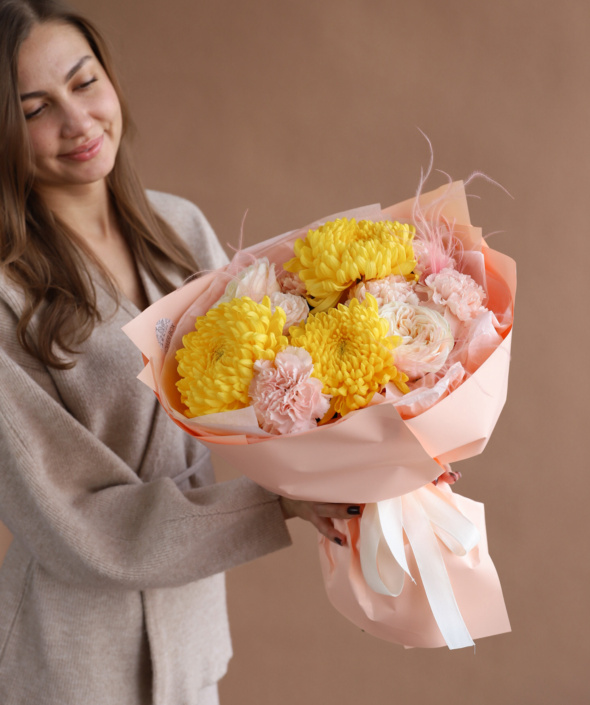 Букет яркий сборный №1669 Букет яркий сборный №1669