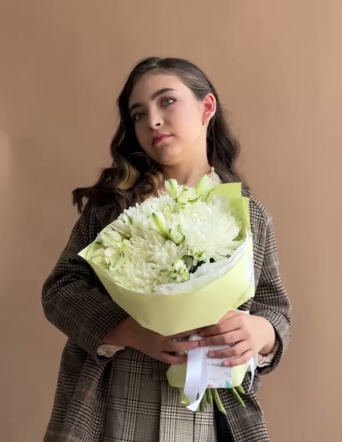 Дуобукет из хризантем и альстромерии №1953