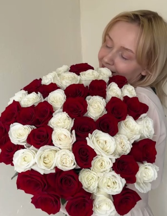 Микс роз Эквадор (51 шт) №2056