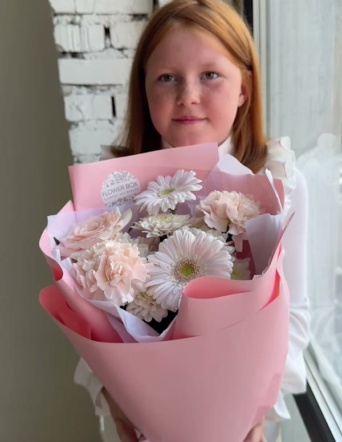 Нежный букет в розовых тонах №1961