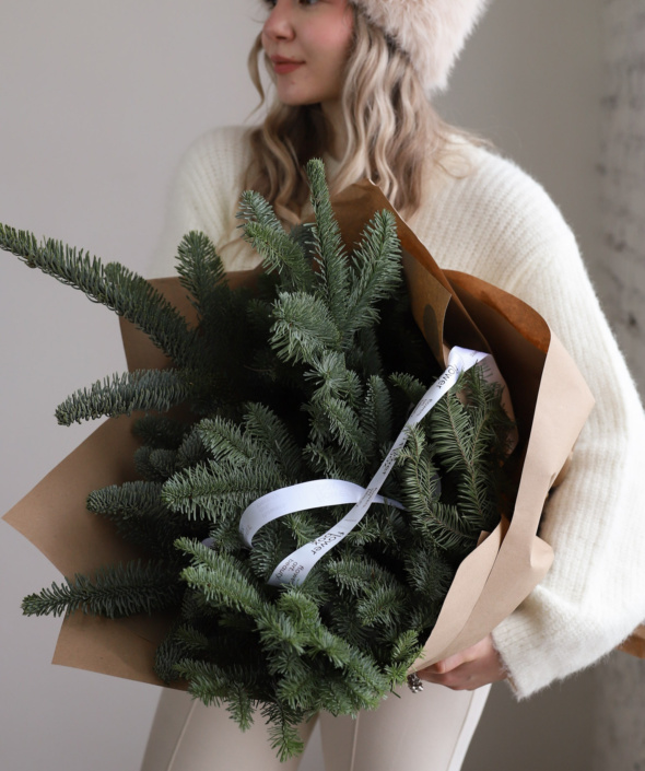 Объемный букет из нобилиса №2129