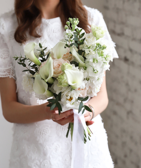 Свадебный букет-растрепыш №1001