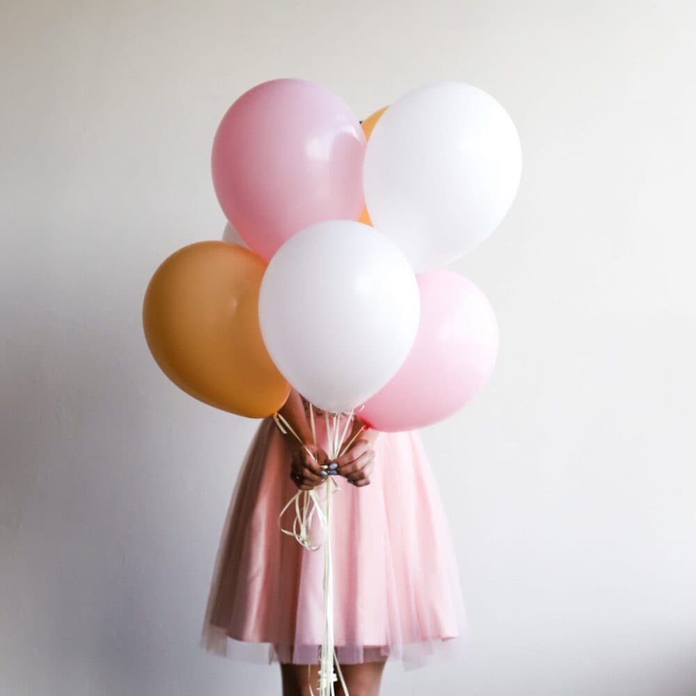 Воздушные шары в персиковой гамме (7 шт) №287 - Фото 1