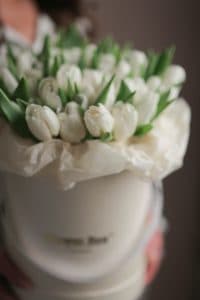 Шляпная коробка с Тюльпанами (51 шт, Голландия) №1059 - Фото 4
