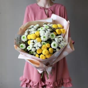 Букет из кустовых хризантем 11 шт №901 - Фото 4