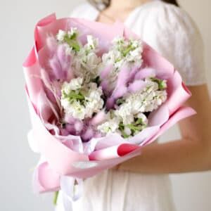 Ароматная маттиола с сухоцветами №1657 - Фото 4