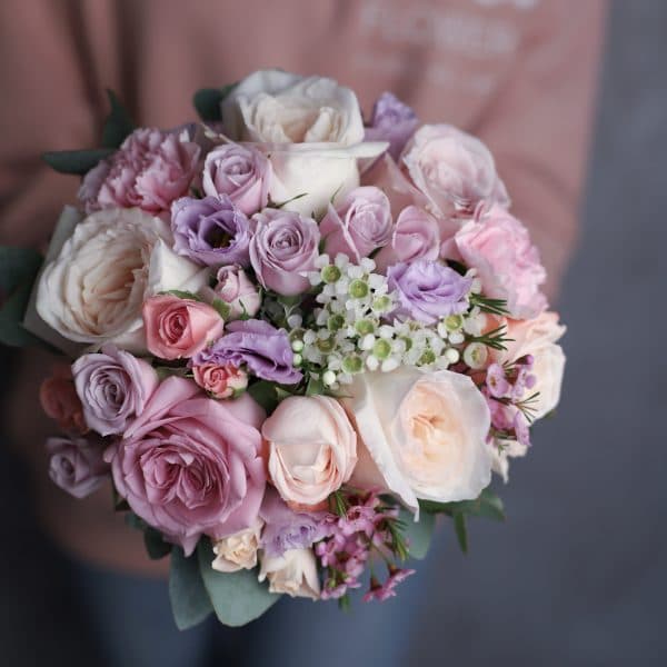 Букет невесты в лавандовом цвете  №980 - Фото 390