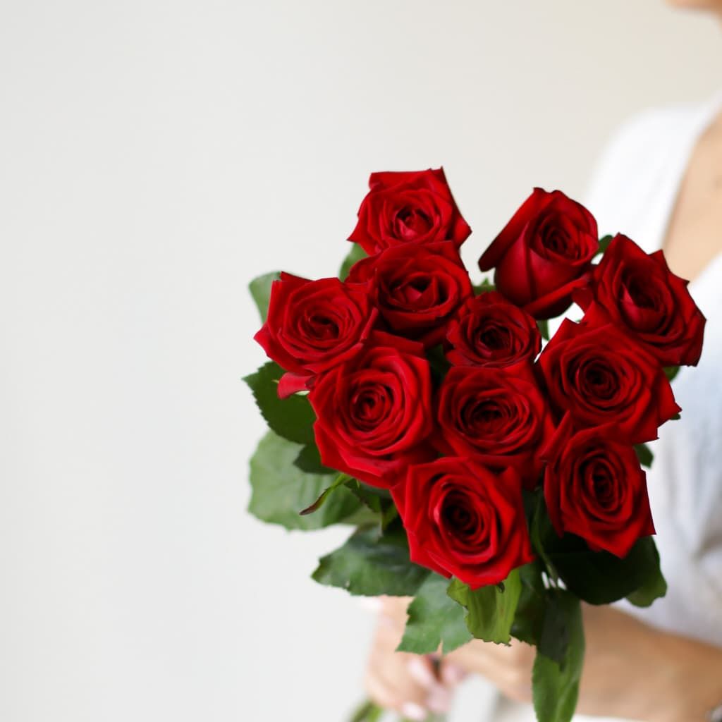 Красные розы в ленту (Россия, 11 шт) №1741 - Фото 50
