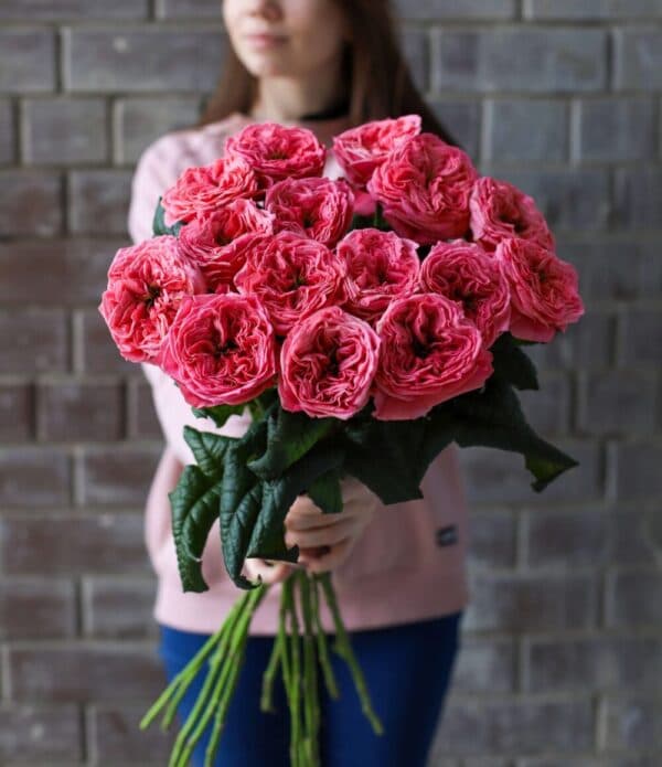Пионовидные розы в ленту (15 шт) №1116 - Фото 280