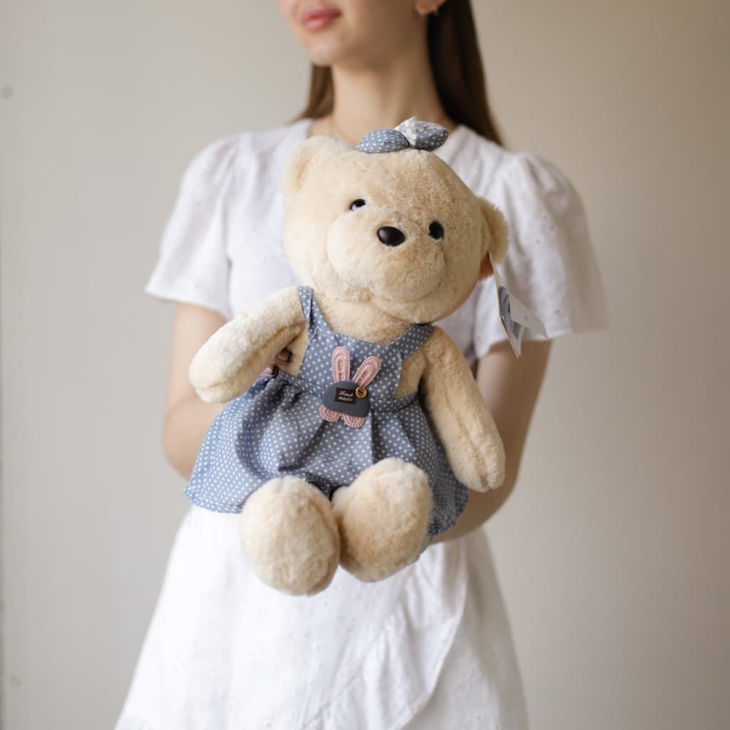 Мягкая игрушка - Мишка в платье S №1711 - Фото 1
