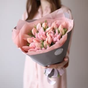 Нежные тюльпаны c сухоцветами №1598 - Фото 4