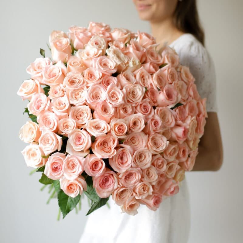 Розы розовые в ленту (Россия, 101 шт) №1730 - Фото 29