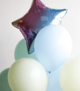 Воздушные шары с фольгированной звездой  №293 - Фото 5
